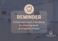 Dental Reminder Postcard Image Preview