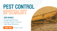 Pest Control Management Facebook Event Cover Design