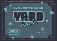 Minimalist Yard Sale Postcard Preview