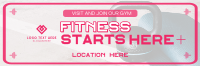 Geometric Fitness Gym Twitter Header Preview