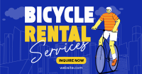 Modern Bicycle Rental Services Facebook Ad Design