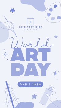 World Art Day Instagram Story Design