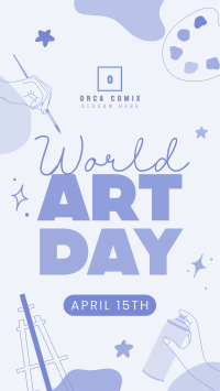 World Art Day Instagram story Image Preview
