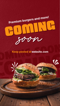 Burgers & More Coming Soon Instagram Reel Preview