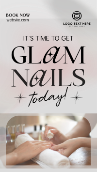 Elegant Nail Salon Instagram Story Design
