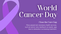 World Cancer Day Awareness Facebook Event Cover Design