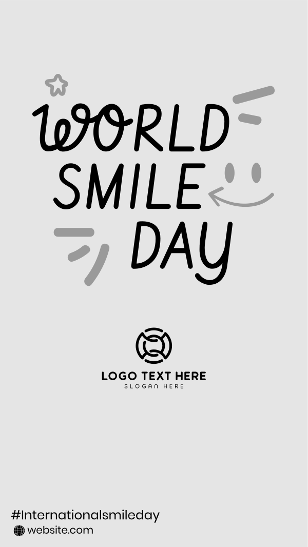 Fun Smile Day Instagram Story Design Image Preview