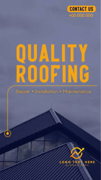 Quality Roofing Facebook Story Design