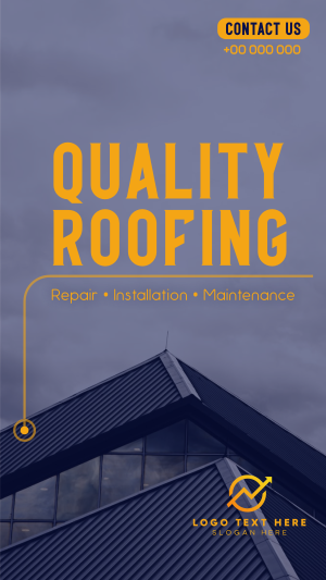 Quality Roofing Facebook story Image Preview
