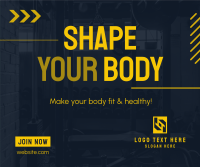 Shape Your Body Facebook Post Design