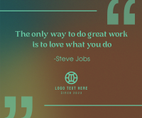 Love what you do Facebook post Image Preview