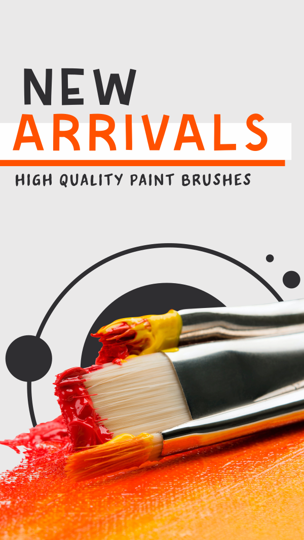 Paint Brush Arrival Instagram Story Design Image Preview