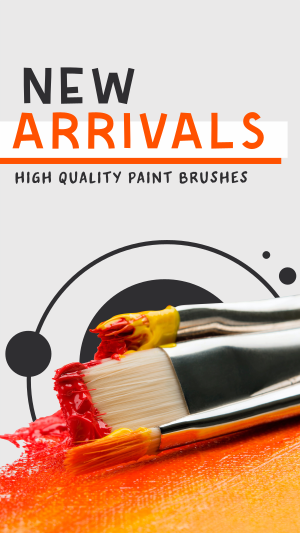 Paint Brush Arrival Instagram story