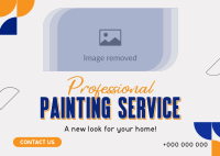 Professional Painting Service Postcard Design