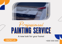 Professional Painting Service Postcard Image Preview