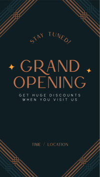 Art Deco Grand Opening Instagram story Image Preview