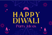 Happy Diwali Party Ideas Pinterest Cover Image Preview