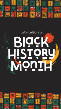 Tribal Black History Month Facebook story Image Preview