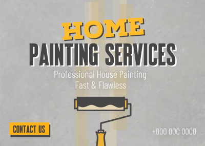 Home Painting Services Postcard Image Preview