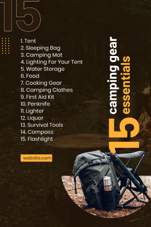 Camp Essentials Pinterest Pin Image Preview