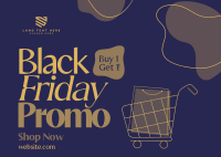 Black Friday Minimalist Postcard Design