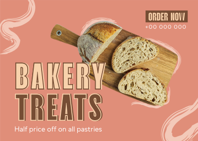 Bakery Treats Postcard Image Preview