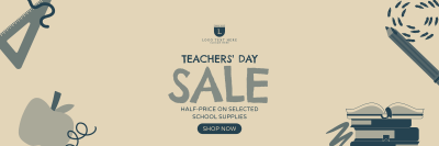 Favorite Teacher Sale Twitter header (cover) Image Preview
