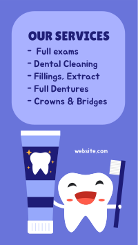 Dental Services Facebook Story Design