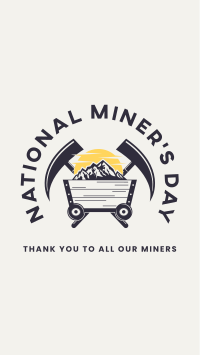 Miners Day Celebration Instagram Story Design
