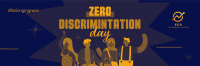 Zero Discrimination Day Twitter Header Design