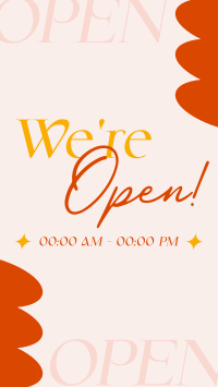 We're Open Now Instagram reel Image Preview