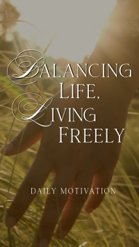 Balanced Life Motivation Video Image Preview