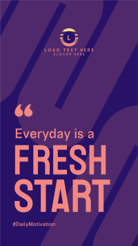 Fresh Start Instagram Reel Design