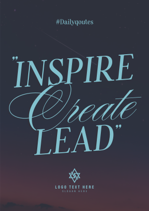 Inspire & Create Flyer Image Preview