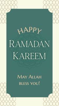 Happy Ramadan Kareem TikTok Video Image Preview