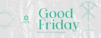 Minimalist Good Friday Greeting  Facebook Cover Image Preview