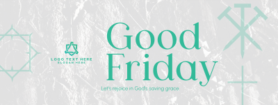 Minimalist Good Friday Greeting  Facebook cover Image Preview