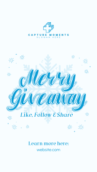 Merry Giveaway Announcement Facebook story Image Preview