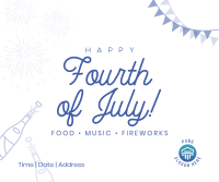 4th of July Celebration Facebook post Image Preview