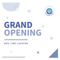Geometric Shapes Grand Opening Instagram post Image Preview