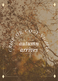 Autumn Arrives Quote Poster Image Preview