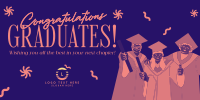 Quirky Fun Graduation Twitter post Image Preview