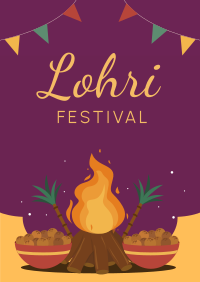 Lohri Festival Poster Design