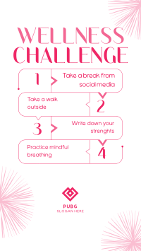 The Wellness Challenge Facebook Story Design