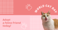 World Cat Day Adoption Facebook ad Image Preview