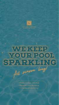 Sparkling Pool Services Instagram Story Design