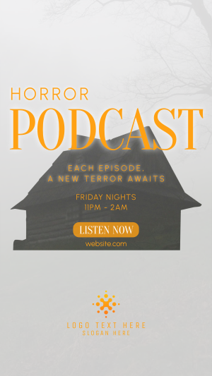 Horror Podcast Facebook story Image Preview