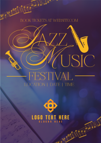Modern Nostalgia Jazz Day Poster Design