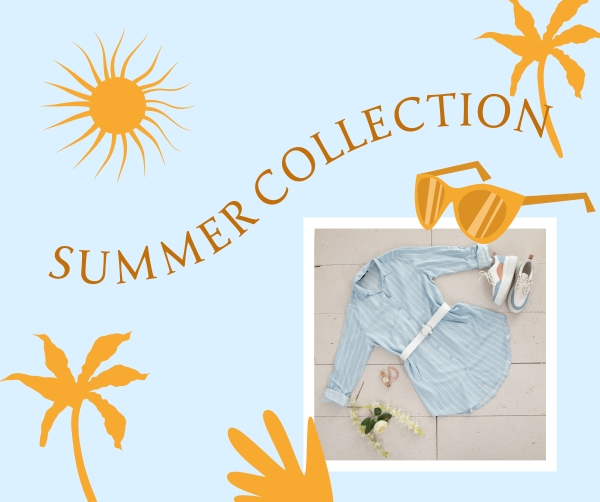 Vibrant Summer Collection Facebook Post Design Image Preview