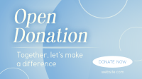 Together, Let's Donate Facebook Event Cover Design